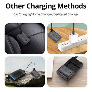 Batterie au Lithium FB LP-E6NH pour Appareil <span class=keywords><strong>Photo</strong></span> 2400mAh avec Port Type-C à Charge Directe pour Canon EOS R5 R6 <span class=keywords><strong>90D</strong></span> 80D 70D 60D - Product Image 2