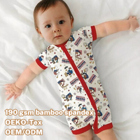 Combinaison d'été en fibre de bambou pour bébé, tenue décontractée anti-accroc pour enfants, idéale pour l'escalade