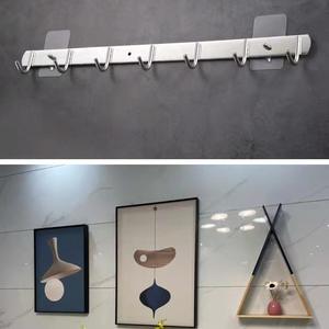 Crochets collants robustes de 60mm <span class=keywords><strong>Crochet</strong></span> réutilisable sans couture <span class=keywords><strong>pour</strong></span> douche de salle de bain - Product Image 2