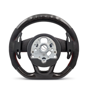 Volante de Coche con Calefacción, Importado, de Fibra de Carbono y Gamuza con LED, para <span class=keywords><strong>Audi</strong></span> S4 B8.5 S6 C7 Q7 TT Mk3 A4 B9.5 A6 C7 - Product Image 3