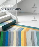 Marches d'escalier antidérapantes en caoutchouc, résistantes à l'usure, tapis antidérapants en caoutchouc pour intérieur et extérieur, nez de marche en caoutchouc pour escalier