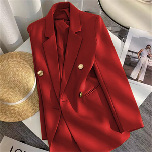 Traje de Chaqueta YQ para <span class=keywords><strong>Mujer</strong></span>, Primavera y Otoño 2026, Nuevo Estilo Coreano, Traje Holgado a la Moda, Chaqueta de Traje para <span class=keywords><strong>Mujer</strong></span> - Product Image 3