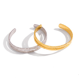 Stainless Steel Open Bangle Ball Shape Geometric Design Unisex Jewelry Yiwu Origin - Product Image 5
