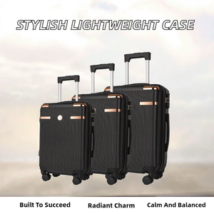 Luxury PP Material Durable Hard Shell Lightweight Travel <b>Suitcase</b> TSA Lock 360 Spinner Wheel Luggage USB Charging Port <b>Large</b> - Product Image 2