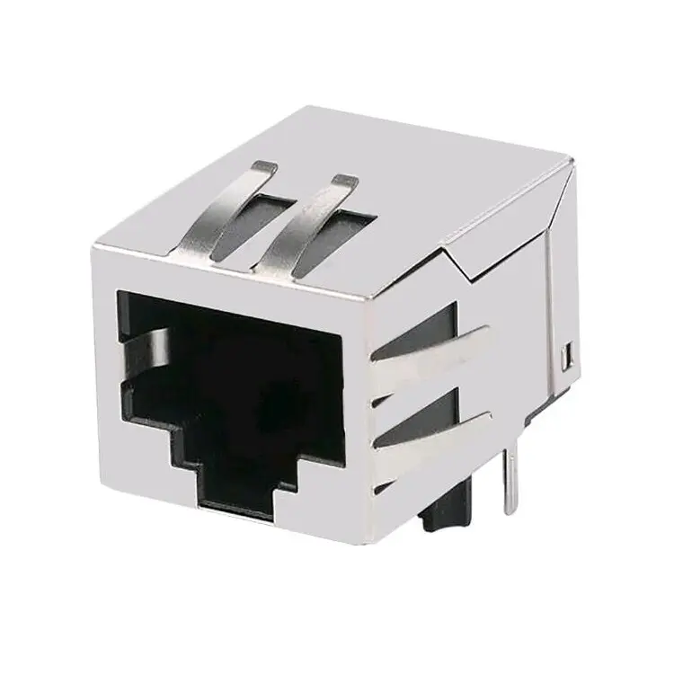 FastJack 1x1 Tab-Down Gigabit جسم قصير RJ45 بدون LEDs Gigabit 10/10000-T-Base-T RJ45 8P 8C