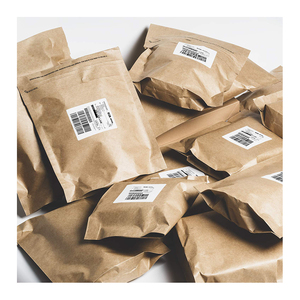 In Stock vestiti regali pacchetto squisito <span class=keywords><strong>buste</strong></span> sacchetti postali flessibili In carta Kraft con soffietto inferiore e striscia a strappo - Product Image 1