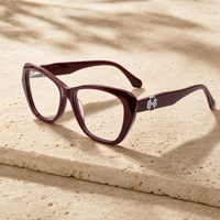 En stock, lunettes optiques en acétate de luxe, fabriquées à la main, haut de gamme, nouvelle conception, montures de lunettes pour femmes, pour un usage quotidien