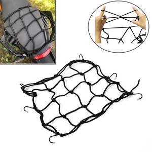 Accessori per <span class=keywords><strong>Moto</strong></span>, <span class=keywords><strong>Rete</strong></span> Portabagagli in Metallo 30*30cm 40*40cm, 6 Ganci, <span class=keywords><strong>Rete</strong></span> Elastica per Casco - Product Image 2