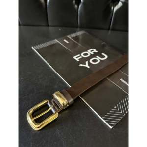 Fiori หัวเข็มขัดกรอบชุบทองสำหรับผู้หญิงสไตล์หนัง PU ลำลอง - Product Image 3