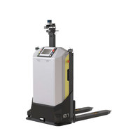 JICHUAN - Transpaleta Motorizada Inteligente Autónoma, Robot de Almacén LiDAR AGV, Montacargas Guiado por Láser, Capacidad de Carga de 1-3 Toneladas
