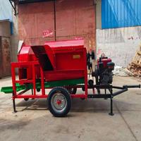 Machine à battre à double alimentation homologuée CE avec plusieurs tamis pour maïs, millet, sorgho, blé, soja – Idéale pour la ferme