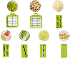 Coupe-légumes multifonctionnel 16-en-1 NOUVEAU : Mandoline à fruits et oignons, trancheuse de légumes et pommes de terre, 14 gadgets en 1 modèle - Product Image 3