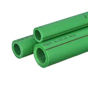 Jingmai yeni ürün çin kaynağı almanya standart plastik tüpler yeşil ppr borular ve bağlantı parçaları sıcak su PN16 için