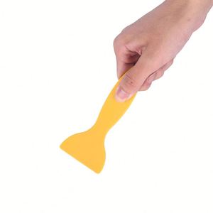 Scraper Tool, <b>Sticker</b> Planner, Small <b>Yellow</b> Shovel, Car Film Application Tool, Plastic Scraper - Product Image 3