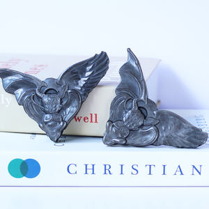 รูปปั้นผีแกะสลักสีเงิน-ปีกปีศาจและการแกะสลักปีศาจของขวัญฮาโลวีนของขวัญคริสต์มาส - Product Image 3