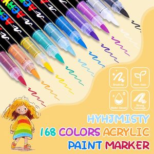 Juego <span class=keywords><strong>de</strong></span> <span class=keywords><strong>Marcadores</strong></span> Artísticos <span class=keywords><strong>de</strong></span> Doble Punta, Modelo 680, 12 Colores, Acrílicos, para Pintar, Colorear y Decorar - Product Image 6