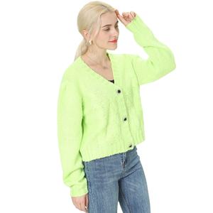 Cárdigan de punto con botones enjoyados personalizados para mujer, suéter informal de manga larga de invierno - Product Image 4