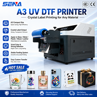 Imprimante UV DTF format A3, transfert Epson avec étiquette en cristal, transfert de gobelets, imprimante à jet d'encre UV à plat, petite entreprise