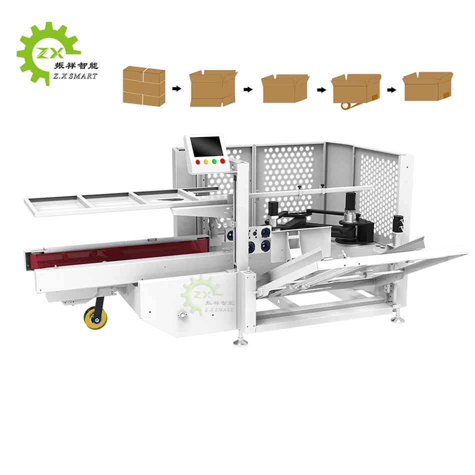 ZXSMART Box Making Tape Carton Machine - Automatic Case Erector