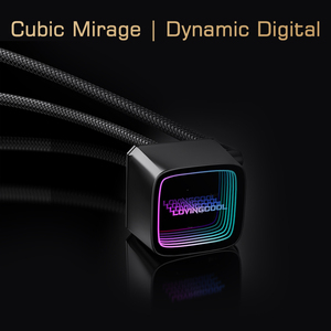 LOVINGCOOL alta eficiencia 360mm <span class=keywords><strong>CPU</strong></span> AIO líquido enfriador 5V Infinite Halos ARGB Aura Sync <span class=keywords><strong>Gaming</strong></span> enfriador de agua para computadora de escritorio - Product Image 3