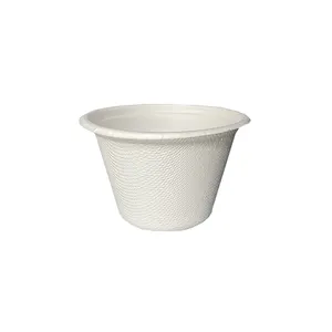 Manufacture Shopping Biodegradable Cup Molded Pulp Packaging No Added Pfas Bagasse Food Container Food & Beverage 8.5oz Cups