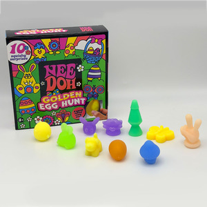 NeeDoh Golden <b>Egg</b> Hunt Squishy Surprises Fidget <b>Toy</b> Box for Easter Party Favors and Stress Relief - Product Image 3