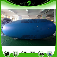 Publicité gonflable 5M dirigeable modèle géant personnalisé gonflable hélium Zeppelin RC dirigeable pour événement