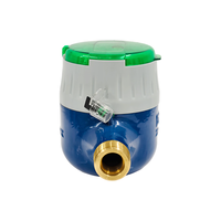 Compteurs d'eau volumétriques à piston en laiton DN15, débitmètre R400, anti-corrosion, haute précision, installation horizontale, débitmètre IP68
