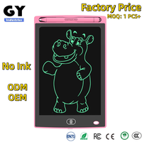 Tablette d'écriture LCD 8,5 pouces, tableau de dessin électronique portable, bloc-notes numérique avec fonction autocollante, personnalisable pour les enfants