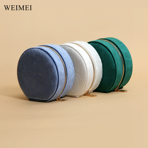 WEIMEI Portable <b>Mini</b> Jewelry Travel Organizer Boxes for Rings Earrings Necklaces Bracelets Small Jewelry <b>Box</b> for Women - Product Image 2
