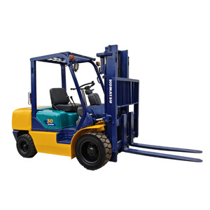 Chariot élévateur Komatsu FD30 d'occasion de 3 tonnes avec moteur diesel et pneus pleins - Bon état Prix avantageux - Product Image 1