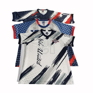 Maillots de football personnalisables <span class=keywords><strong>du</strong></span> <span class=keywords><strong>Paris</strong></span> <span class=keywords><strong>Saint</strong></span>-<span class=keywords><strong>Germain</strong></span>, vêtements de football inspirés, unisexe, adulte, maillot de football sublimé - Product Image 1