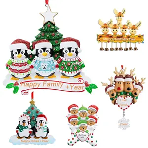 New Design Snow Man Christmas Tree Hanging Decoration Xmas Ornaments Santa Snowman Animal Christmas Ornaments