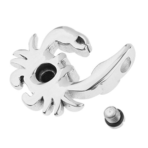 Collana Commemorativa in Acciaio Inox Placcato Argento con Ciondolo Portaceneri a Forma di Granchio per Animali Domestici - Product Image 3