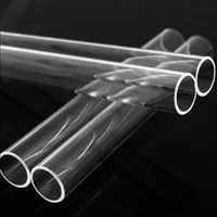 Tube en verre de quartz carré transparent, tube rectangulaire en silice fondue, taille personnalisée pour application optique