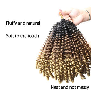 Peluca sintética al por mayor, trenzas africanas con efecto espejo, cabello teñido, Passion Twist, cabello de ganchillo, peluca de ganchillo, superventas - Product Image 2