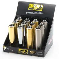 Briquet personnalisé avec logo laser, briquet en métal avec roue à sable et coffret cadeau, briquet Clipper