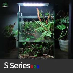 SETTIMANA AQUA S serie RGB spettro completo 10w luce serbatoio di pesce clip on acquario acquario lampada per 20cm piccolo serbatoio