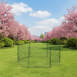 Cerca para Estanques y Jardines, Juego Completo de 5 Paneles Metálicos, Juego de Cercas de Rejilla para Jardines y Exteriores para Animales - Product Image 6