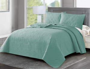 Easy Care Polyester <strong>Quilted</strong> Bedspread <strong>Throw</strong> Over Large Sofa Bed Cover Blanket - Product Image 2