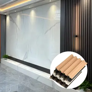 Fabrika fiyat kişiselleştirilmiş bambu ve ahşap elyaf wallboard Wpc dekoratif duvar paneli ev dekorasyon