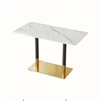 Ensemble de meubles de salle à manger écologiques pour hôtel, restaurant, salon, bar à domicile : banquette, table en similicuir et plateau en faux marbre, chaises et canapés