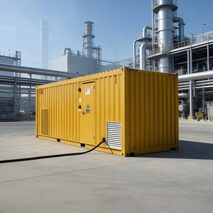 สถานีไฟฟ้าคอนเทนเนอร์ขนาด 2500kva 5000kva ระบบกักเก็บพลังงานแบตเตอรี่แบบรวม 33kv/34.5kv ระบบไฮบริดกริด ระบายความร้อนด้วยอากาศ - Product Image 3