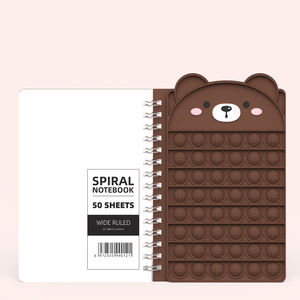 Cartoon Shaped Pops up Notebooks Pops Bubbles Notebook Push It Stress Relief Fidgets Sensory <b>Note</b> <b>Book</b> - Product Image 5