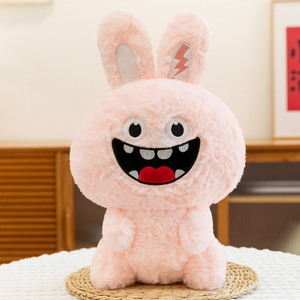 Gran oferta Healing Laugh Heartily Rabbit Plush Toy, lindo animal <span class=keywords><strong>de</strong></span> peluche para decoración, regalo <span class=keywords><strong>de</strong></span> redes sociales virales - Product Image 4