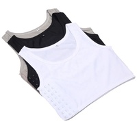 Débardeurs Corsets Courts pour Femmes, Gilets de Compression Respirants à Boucles, pour Trans, Lesbiennes, Tomboys, T-shirts et Costumes