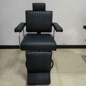 Une chaise de barbier rétro, spécialement conçue pour les salons de coiffure, peut être pliée. - Product Image 2