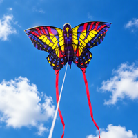 Cerf-volant professionnel en forme de papillon coloré, grand format, en tissu polyester stable pour l'extérieur, pour enfants et adultes, JINYUANFEI, respectueux de l'environnement