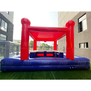 Bar Gonfiabile Rosso e <span class=keywords><strong>Blu</strong></span> con Tettoia, Lounge Portatile per Feste in Spiaggia ed Eventi in Giardino - Product Image 4