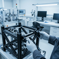 Services d'usinage CNC, pièces usinées sur mesure en alliage d'aluminium, arbres de précision, connecteurs de type X, équipement industriel structurel